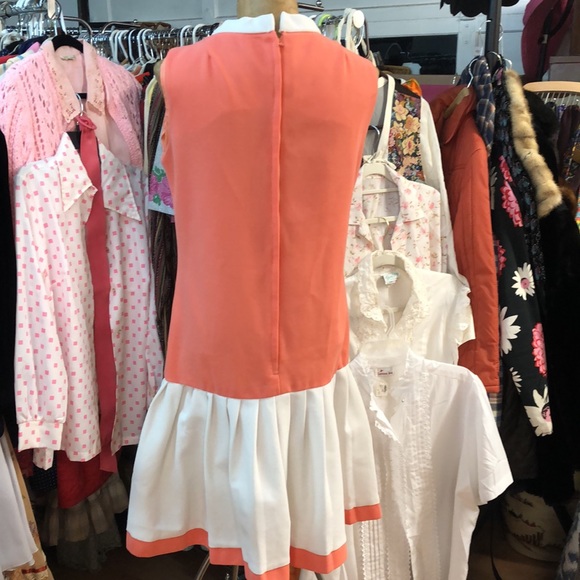 Authentic Vintage - Mod style 1960’s - sleeveless, drop waist, Twiggy dress - Picture 2 of 11